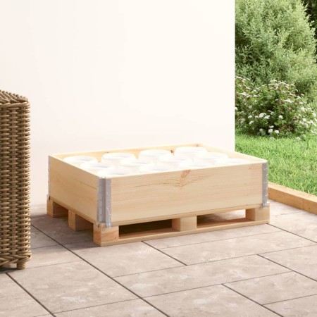 Collar de caja de pallet madera maciza de pino 60x80 cm de vidaXL, Plataformas de carga y palés - Ref: Foro24-310048, Precio:...