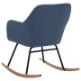 Blauer Schaukelstuhl aus Stoff von vidaXL, Schaukelstühle - Ref: Foro24-289531, Preis: 108,27 €, Rabatt: %