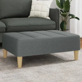 Dark gray fabric footstool 77x55x31 cm by vidaXL, Ottomans - Ref: Foro24-4007390, Price: 71,28 €, Discount: %