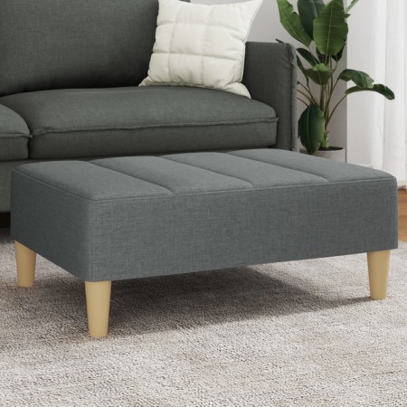 Reposapiés de tela gris oscuro 77x55x31 cm de vidaXL, Otomanas - Ref: Foro24-4007390, Precio: 72,32 €, Descuento: %
