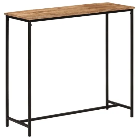 Solid mango wood and iron console table 80x30x74 cm by vidaXL, Side tables - Ref: Foro24-371967, Price: 77,77 €, Discount: %