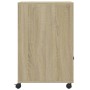 Soporte para impresora con ruedas roble Sonoma 60x48x74 cm de vidaXL, Soportes para impresoras - Ref: Foro24-840634, Precio: ...
