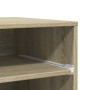 Soporte para impresora con ruedas roble Sonoma 60x48x74 cm de vidaXL, Soportes para impresoras - Ref: Foro24-840634, Precio: ...