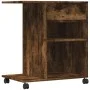 Soporte para impresora con ruedas roble ahumado 60x40x68,5 cm de vidaXL, Soportes para impresoras - Ref: Foro24-840643, Preci...