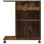 Soporte para impresora con ruedas roble ahumado 60x40x68,5 cm de vidaXL, Soportes para impresoras - Ref: Foro24-840643, Preci...