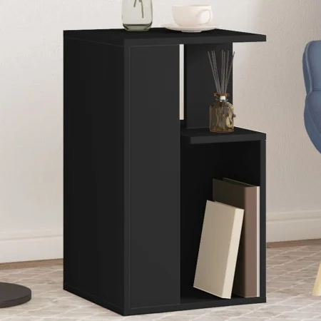 Mesa auxiliar madera de ingeniería negro 35x35x60 cm de vidaXL, Mesas de centro - Ref: Foro24-840738, Precio: 42,76 €, Descue...