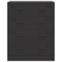 Aparador de acero negro 67x39x83 cm de vidaXL, Aparadores - Ref: Foro24-841679, Precio: 178,09 €, Descuento: %