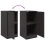 Aparador de acero negro 34,5x39x73 cm de vidaXL, Aparadores - Ref: Foro24-841709, Precio: 81,95 €, Descuento: %