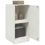 Aparador de acero blanco 34,5x39x73 cm de vidaXL, Aparadores - Ref: Foro24-841714, Precio: 62,29 €, Descuento: %