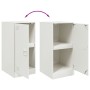 Aparador de acero blanco 34,5x39x73 cm de vidaXL, Aparadores - Ref: Foro24-841714, Precio: 62,90 €, Descuento: %