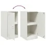 Aparador de acero blanco 34,5x39x73 cm de vidaXL, Aparadores - Ref: Foro24-841714, Precio: 62,29 €, Descuento: %