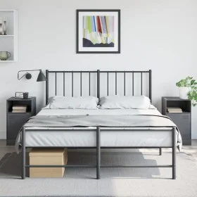 Mesitas de noche 2 unidades gris antracita 34,5x39x62 cm de vidaXL, Mesitas de noche - Ref: Foro24-841768, Precio: 95,51 €, D...