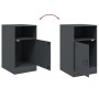 Mesitas de noche 2 unidades gris antracita 34,5x39x62 cm de vidaXL, Mesitas de noche - Ref: Foro24-841768, Precio: 96,45 €, D...