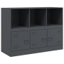 Aparador de acero antracita 99x39x73 cm de vidaXL, Aparadores - Ref: Foro24-841789, Precio: 142,20 €, Descuento: %