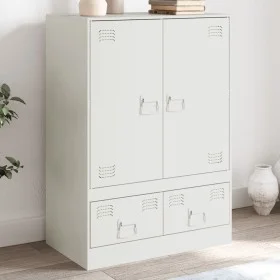 White steel sideboard 67x39x95 cm by vidaXL, Sideboards - Ref: Foro24-841810, Price: 125,55 €, Discount: %