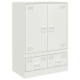 Aparador de acero blanco 67x39x95 cm de vidaXL, Aparadores - Ref: Foro24-841810, Precio: 126,77 €, Descuento: %