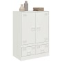 Aparador de acero blanco 67x39x95 cm de vidaXL, Aparadores - Ref: Foro24-841810, Precio: 126,77 €, Descuento: %