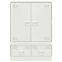 Aparador de acero blanco 67x39x95 cm de vidaXL, Aparadores - Ref: Foro24-841810, Precio: 126,77 €, Descuento: %