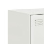 Aparador de acero blanco 67x39x95 cm de vidaXL, Aparadores - Ref: Foro24-841810, Precio: 126,77 €, Descuento: %