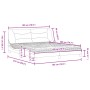 Cama con colchón de tela gris oscuro 180x200 cm de vidaXL, Camas y somieres - Ref: Foro24-3208549, Precio: 473,36 €, Descuent...