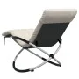 Geometric lounger with black and gray steel cushion by vidaXL, Loungers - Ref: Foro24-3213546, Price: 136,20 €, Discount: %