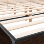Estructura cama madera ingeniería metal marrón roble 150x200 cm de vidaXL, Camas y somieres - Ref: Foro24-3280006, Precio: 15...