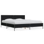 Estructura de cama madera de ingeniería y metal negro 180x200cm de vidaXL, Camas y somieres - Ref: Foro24-3280012, Precio: 16...