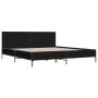 Estructura de cama madera de ingeniería y metal negro 180x200cm de vidaXL, Camas y somieres - Ref: Foro24-3280012, Precio: 16...