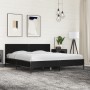 Estructura de cama madera de ingeniería y metal negro 180x200cm de vidaXL, Camas y somieres - Ref: Foro24-3280012, Precio: 16...
