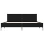 Estructura de cama madera de ingeniería y metal negro 180x200cm de vidaXL, Camas y somieres - Ref: Foro24-3280012, Precio: 16...