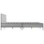 Estructura cama madera ingeniería metal gris Sonoma 120x190 cm de vidaXL, Camas y somieres - Ref: Foro24-3280025, Precio: 146...