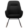 Silla mecedora de tela negra de vidaXL, Mecedoras - Ref: Foro24-289543, Precio: 113,74 €, Descuento: %