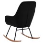 Silla mecedora de tela negra de vidaXL, Mecedoras - Ref: Foro24-289543, Precio: 113,74 €, Descuento: %
