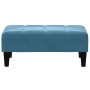 Reposapiés de terciopelo azul 77x55x31 cm de vidaXL, Otomanas - Ref: Foro24-4007365, Precio: 67,77 €, Descuento: %