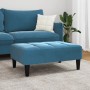 Reposapiés de terciopelo azul 77x55x31 cm de vidaXL, Otomanas - Ref: Foro24-4007365, Precio: 67,77 €, Descuento: %