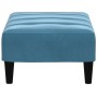 Reposapiés de terciopelo azul 77x55x31 cm de vidaXL, Otomanas - Ref: Foro24-4007365, Precio: 67,77 €, Descuento: %