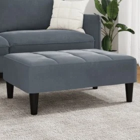 Dark gray velvet footstool 77x55x31 cm by vidaXL, Ottomans - Ref: Foro24-4007367, Price: 66,59 €, Discount: %