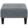 Reposapiés de terciopelo gris oscuro 77x55x31 cm de vidaXL, Otomanas - Ref: Foro24-4007367, Precio: 67,51 €, Descuento: %