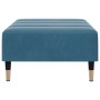 Reposapiés de terciopelo azul 77x55x31 cm de vidaXL, Otomanas - Ref: Foro24-4007392, Precio: 74,98 €, Descuento: %