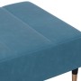 Reposapiés de terciopelo azul 77x55x31 cm de vidaXL, Otomanas - Ref: Foro24-4007392, Precio: 74,98 €, Descuento: %