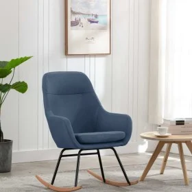 Blue fabric rocking chair by vidaXL, Rocking chairs - Ref: Foro24-289541, Price: 119,10 €, Discount: %