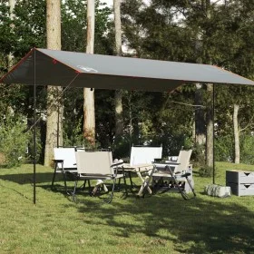 Lona de camping impermeable gris y naranja 500x294 cm de vidaXL, Tiendas de campaña - Ref: Foro24-94669, Precio: 42,46 €, Des...