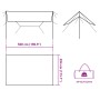 Lona de camping impermeable gris y naranja 500x294 cm de vidaXL, Tiendas de campaña - Ref: Foro24-94669, Precio: 41,67 €, Des...