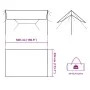 Lona de camping impermeable gris y naranja 500x294 cm de vidaXL, Tiendas de campaña - Ref: Foro24-94669, Precio: 42,46 €, Des...