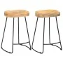 Taburetes de cocina gavin 2 unidades madera maciza de mango de vidaXL, Taburetes de cocina - Ref: Foro24-247837, Precio: 120,...