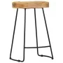 Taburetes de cocina gavin 2 unidades madera maciza de mango de vidaXL, Taburetes de cocina - Ref: Foro24-247837, Precio: 120,...
