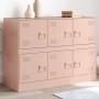 Aparador de acero rosa 99x39x73 cm de vidaXL, Aparadores - Ref: Foro24-841794, Precio: 162,75 €, Descuento: %