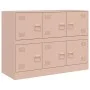 Aparador de acero rosa 99x39x73 cm de vidaXL, Aparadores - Ref: Foro24-841794, Precio: 159,89 €, Descuento: %