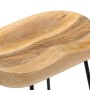 Taburetes de cocina gavin 2 unidades madera maciza de mango de vidaXL, Taburetes de cocina - Ref: Foro24-247837, Precio: 127,...