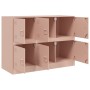 Aparador de acero rosa 99x39x73 cm de vidaXL, Aparadores - Ref: Foro24-841794, Precio: 162,75 €, Descuento: %